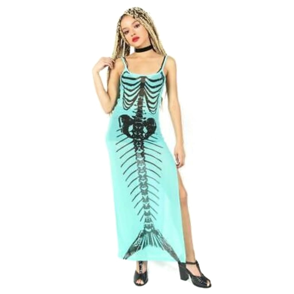 Iron Fist Bone Deep Mesh Mermaid Maxi Dress